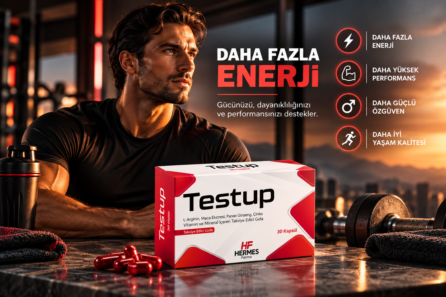 Testup erkek sağlığı ve performans